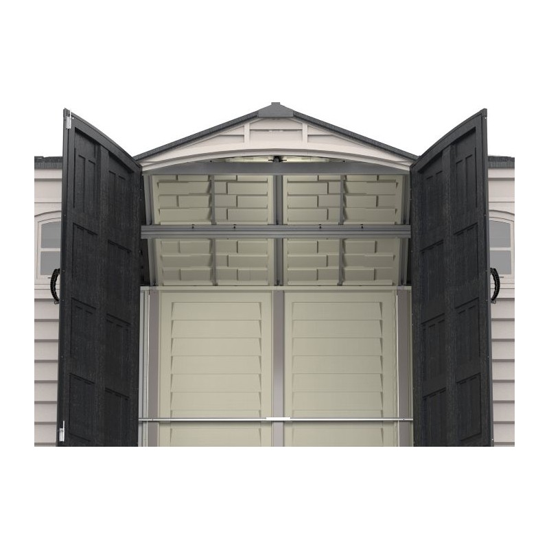 DuraMax 10.5x8 Apex Pro Vinyl Resin Storage Shed Kit W/ Double Doors (40116) - Image 6