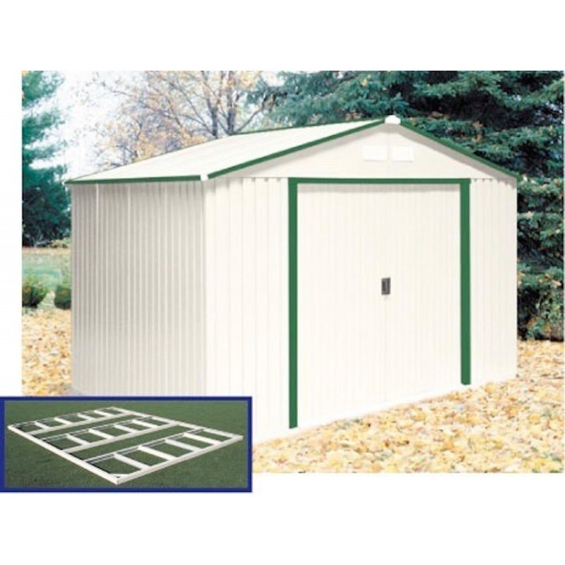 DuraMax 10x8 DelMar Metal Storage Shed Kit W/ Floor (50212)