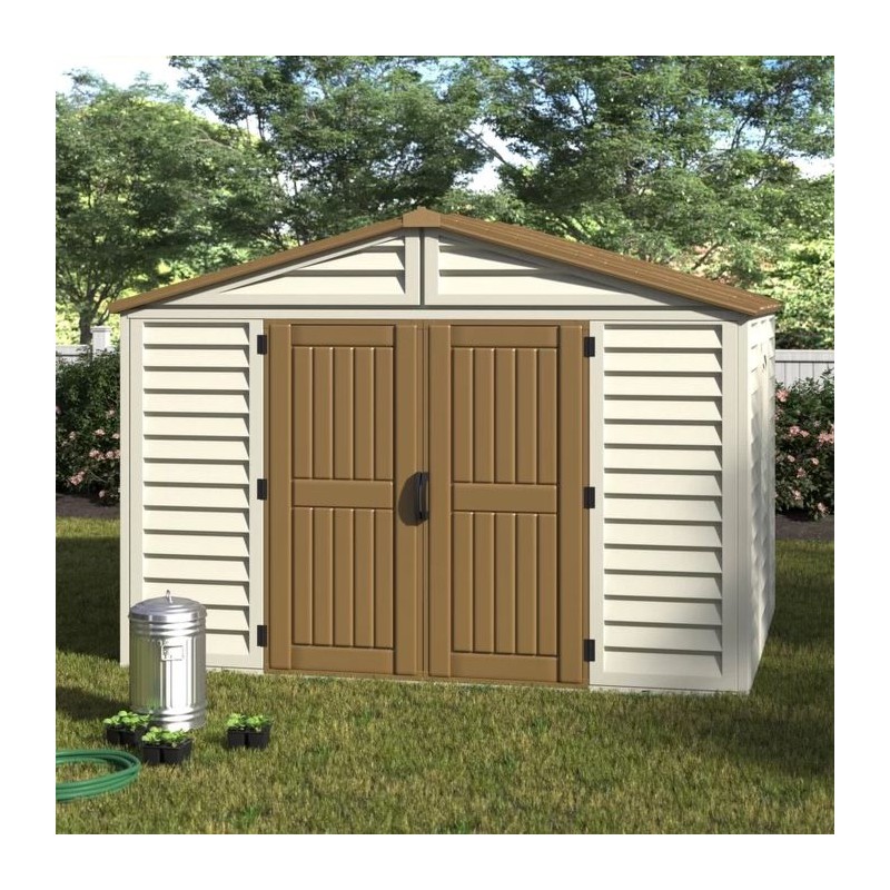 DuraMax 10.5x8 Woodbridge Plus Vinyl Storage Shed W/ Foundation Kit (40214) - Image 6