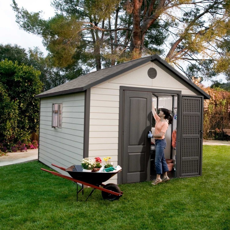 Lifetime 11x23.5 Plastic Storage Shed Kit (Model 6415 W/ Extensions) - Image 3