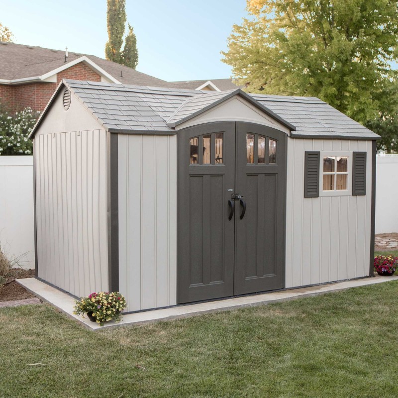 Lifetime 12.5x8 Plastic Storage Shed Kit (60223)