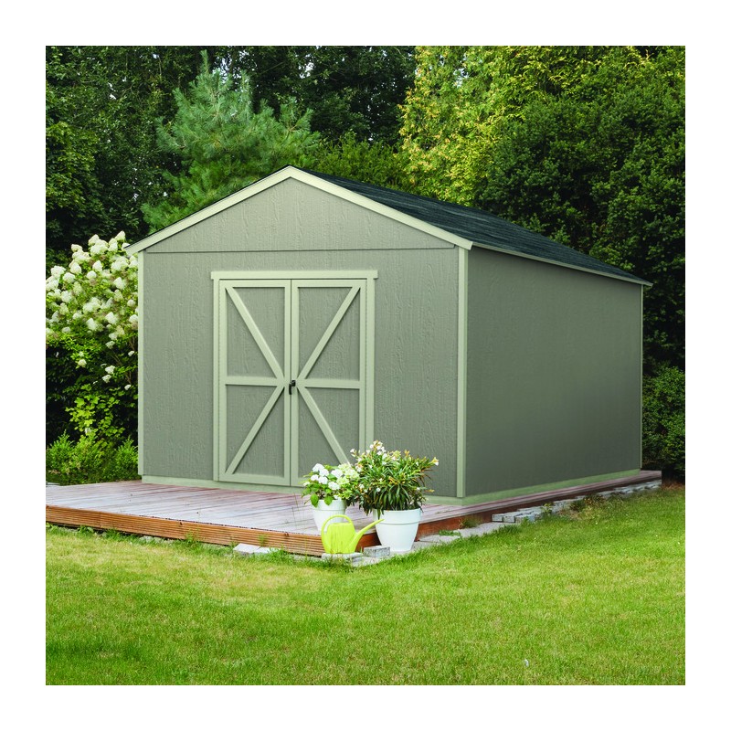Handy Home 12x16 Astoria Wood Storage Shed Kit W/ Floor (19418-4)