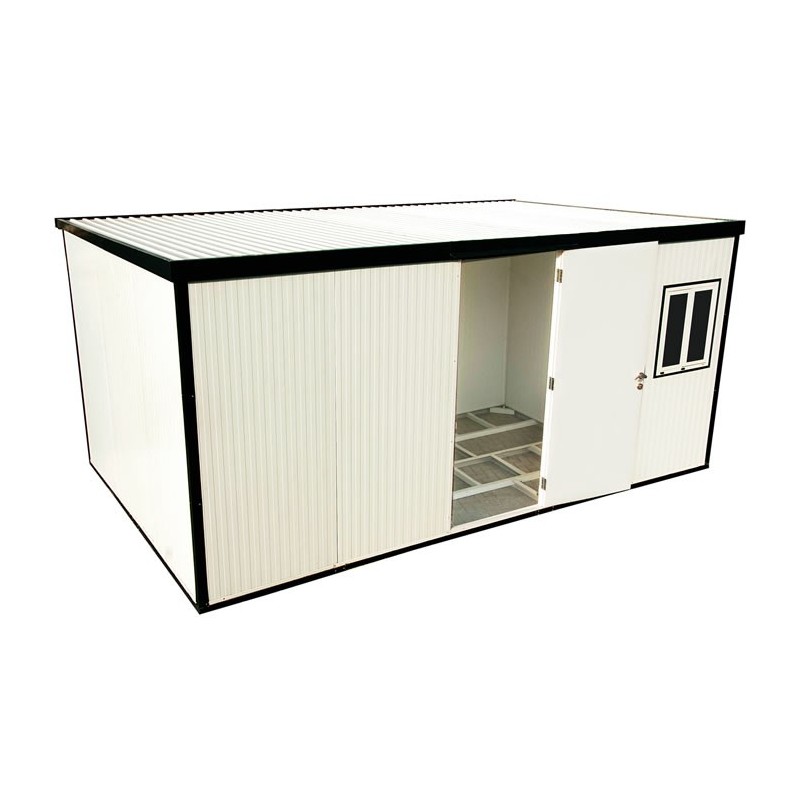 DuraMax 16x10 Flat Roof Insulated Cabin W/ Foundation & Window (30852)