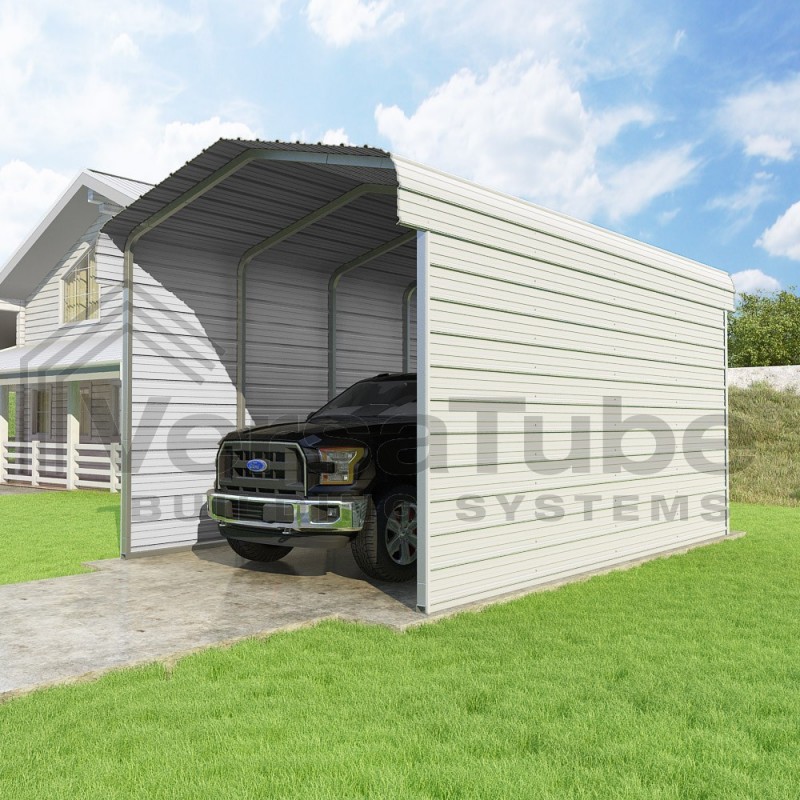 VersaTube 2-Sided 12x20x10 Classic Steel Carport Kit (CM012200100-NS0009) - Image 7