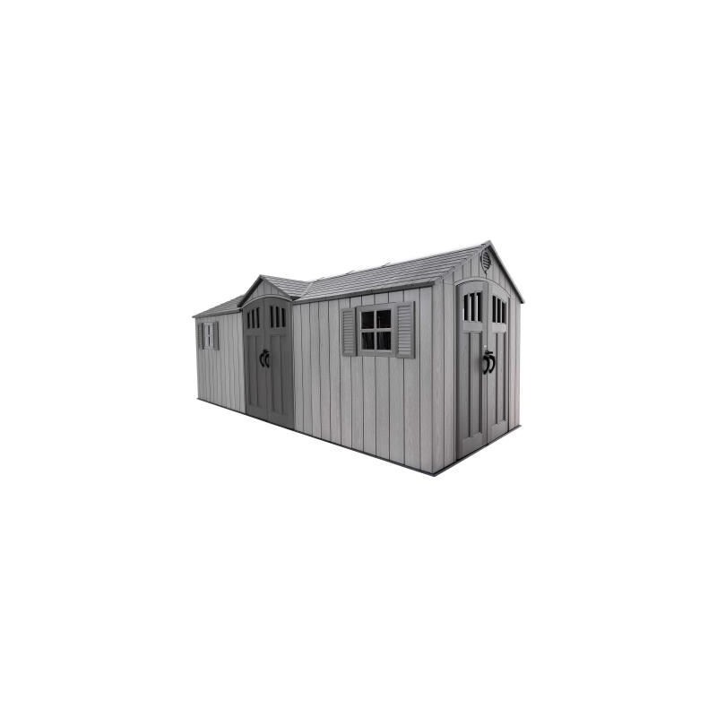 Lifetime 20x8 Plastic Storage Shed Kit W/ Floor (60351)