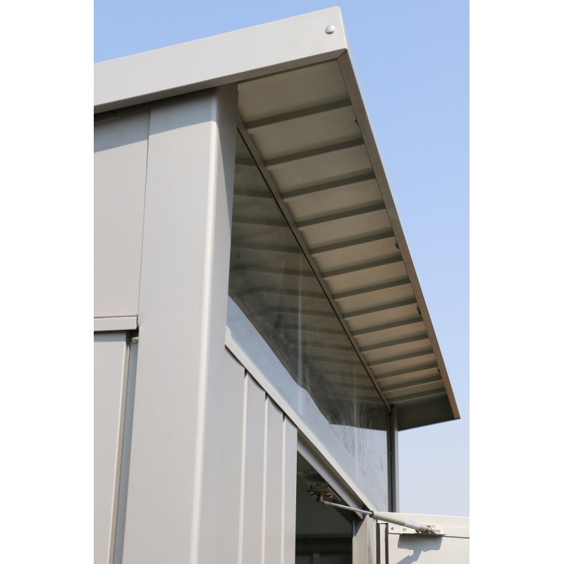 Duramax 6x5 Palladium Metal Storage Shed Kit - Light Gray (41872) - Image 3