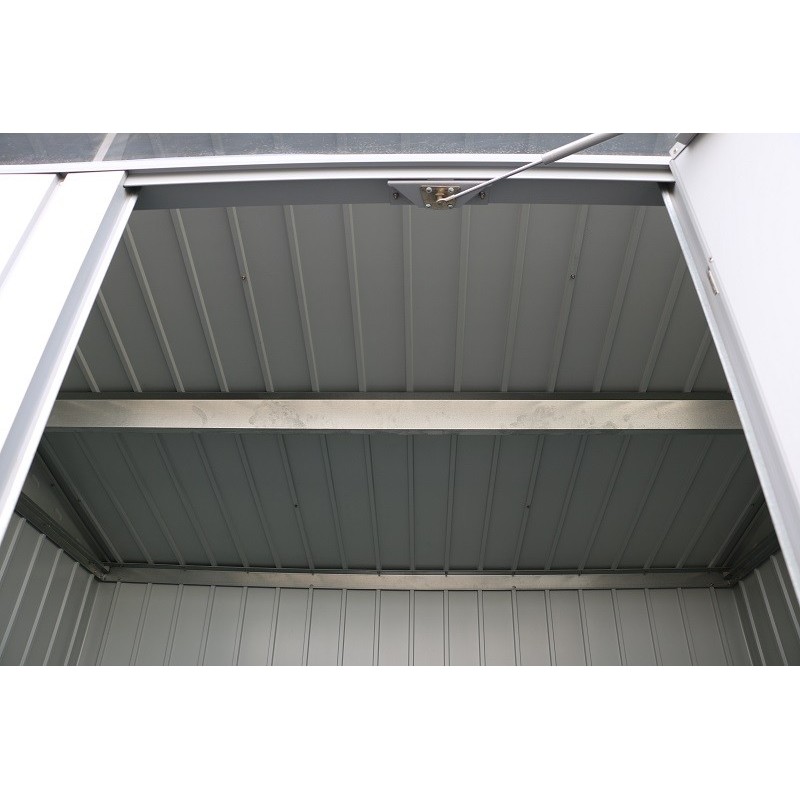 Duramax 6x5 Palladium Metal Storage Shed Kit - Light Gray (41872) - Image 6