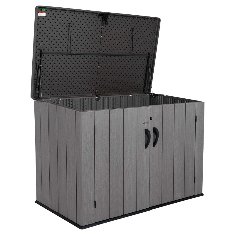 Lifetime 75 Cu. Ft. Horizontal Backyard Shed - Light Brown (60341) - Image 4