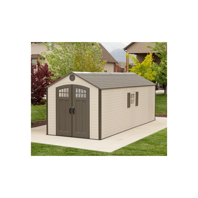 Lifetime 8x20 Plastic Storage Shed W/ 2 Windows (60120)
