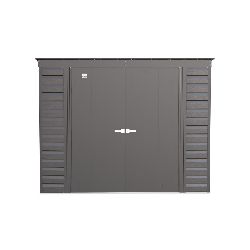 Arrow Select 8x4 Steel Storage Shed Kit - Charcoal (SCP84CC) - Image 3