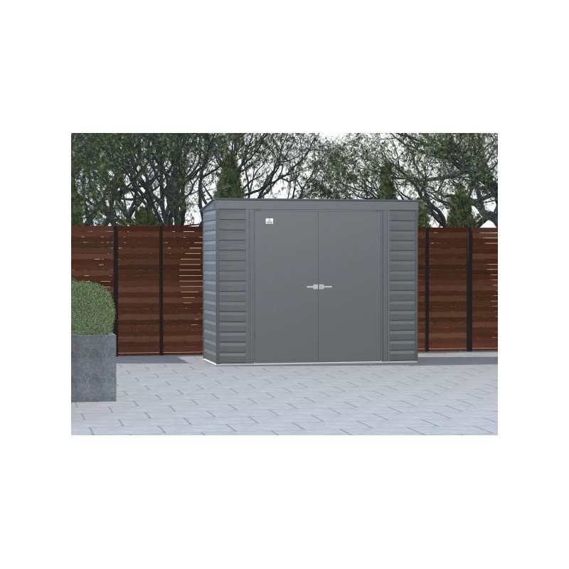 Arrow Select 8x4 Steel Storage Shed Kit - Charcoal (SCP84CC) - Image 4
