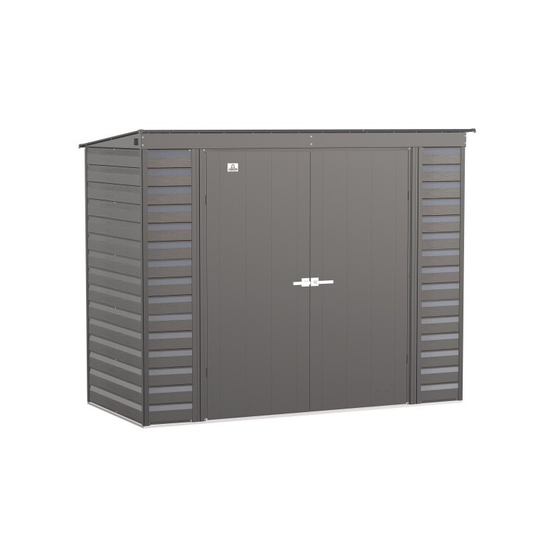 Arrow Select 8x4 Steel Storage Shed Kit - Charcoal (SCP84CC)