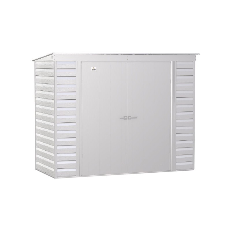 Arrow Select 8x4 Steel Storage Shed Kit - Flute Grey (SCP84FG)