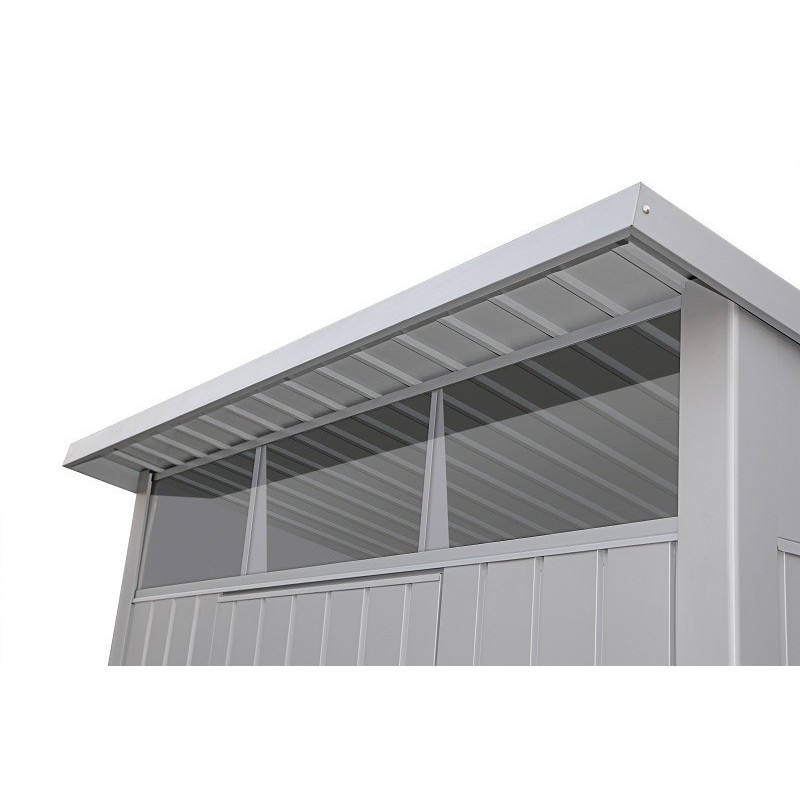 DuraMax 8x6 Palladium Metal Storage Shed Kit - Light Gray (41372) - Image 5