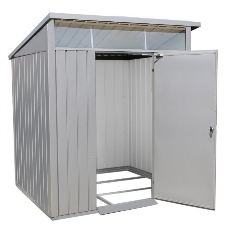 DuraMax 8x6 Palladium Metal Storage Shed Kit - Light Gray (41372)