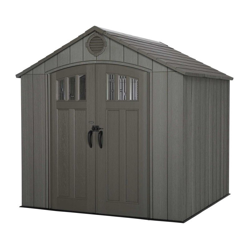 Lifetime 8x7.5 Rough Cut Plastic Storage Shed Kit W/ Floor (60230A) - Image 5