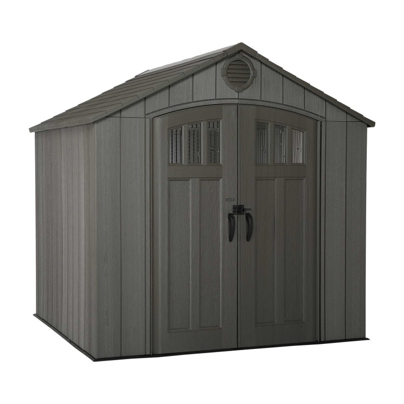Lifetime 8x7.5 Rough Cut Plastic Storage Shed Kit W/ Floor (60230A)