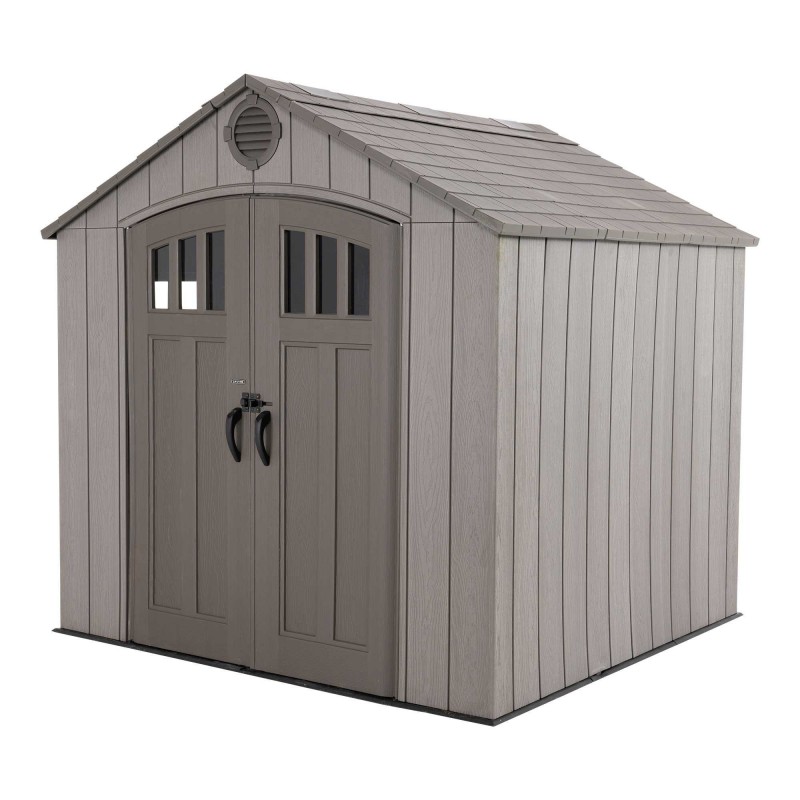 Lifetime 8x7.5 Rough Cut Backyard Storage Shed With Floor (60370)