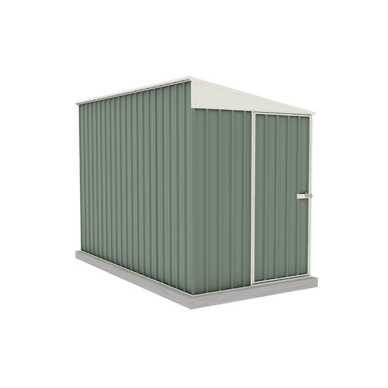 Absco-Durango 5 x 10 Metal Bike Shed - Pale Eucalypt (AB1144)