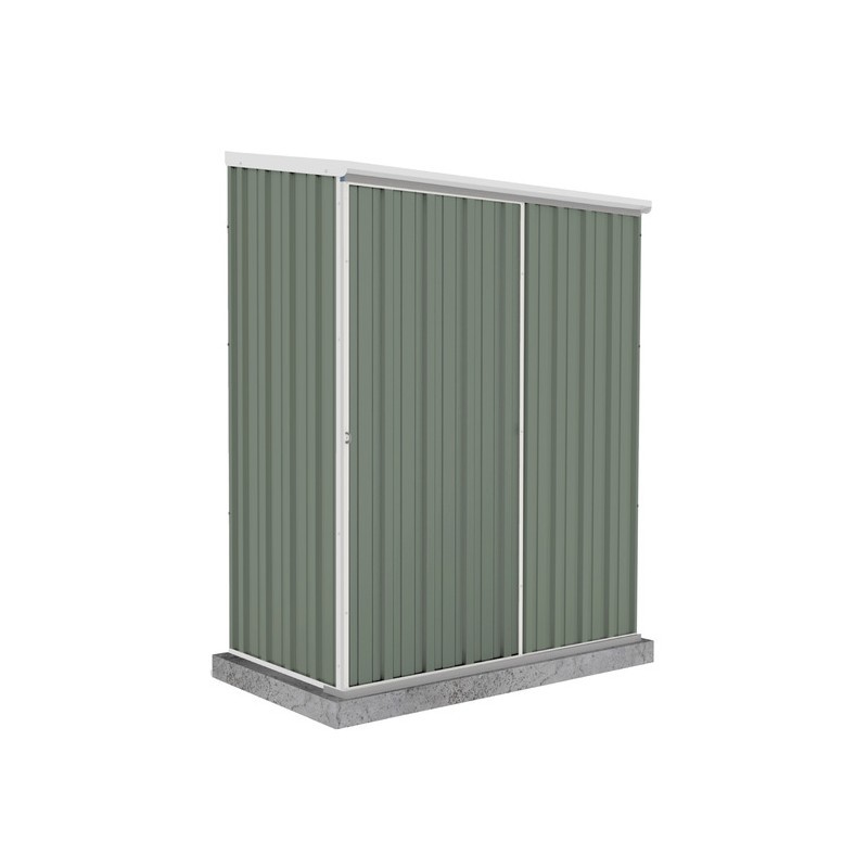 Absco-EZI Slider 5 X 3 Metal Storage Shed - Pale Eucalypt (AB1045)