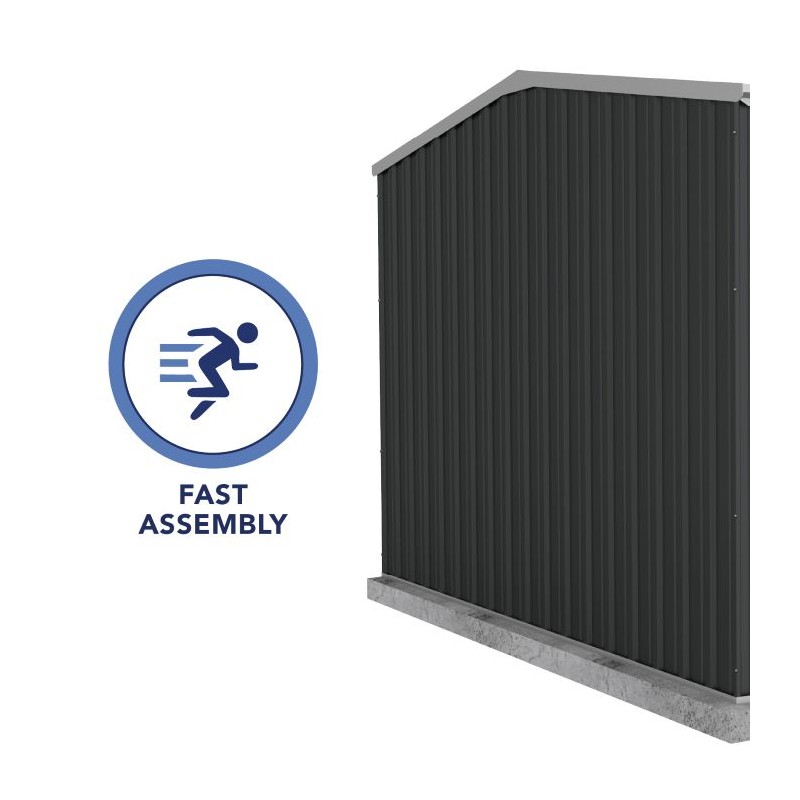 Absco Premier 10' X 5' Metal Storage Shed - Monument (AB1003) - Image 7