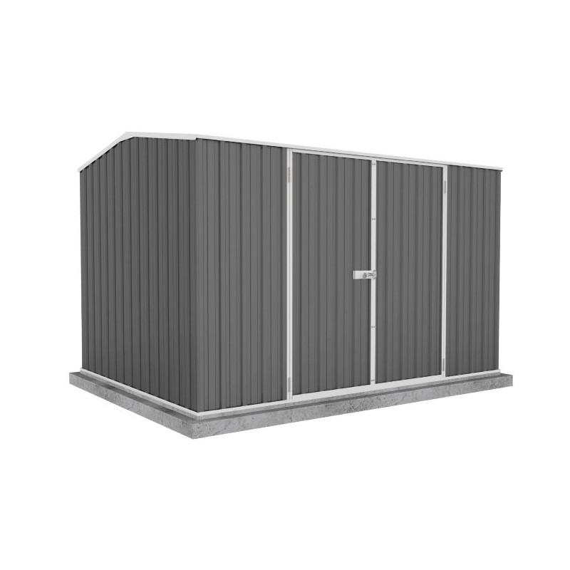 Absco Premier 10' X 7' Metal Storage Shed Kit - Woodland Gray (AB1001)