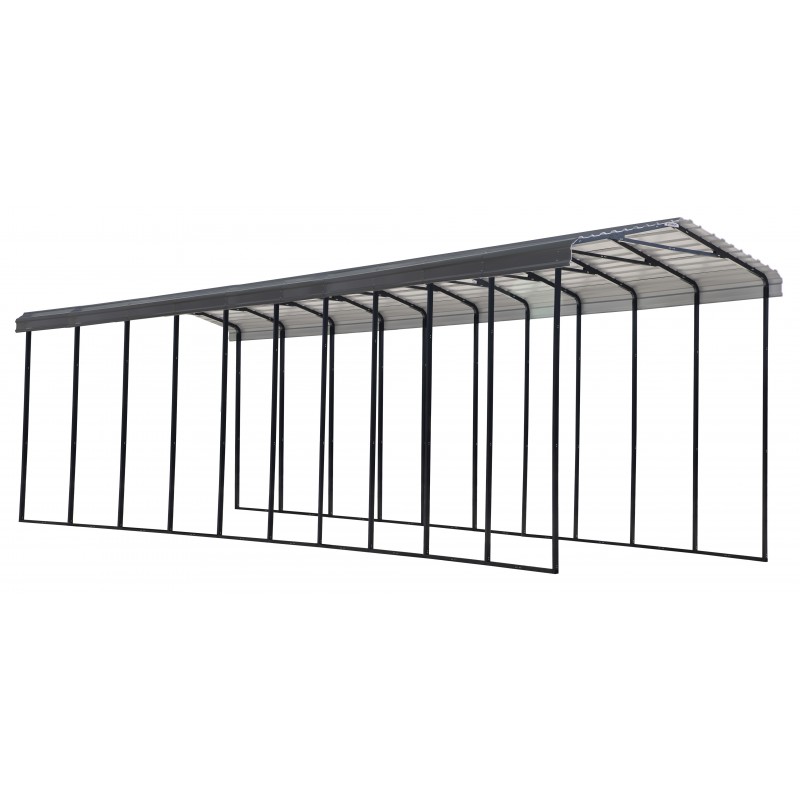 Arrow 14x47x14 DIY RV Carport Kit - Charcoal (CPHC144714)