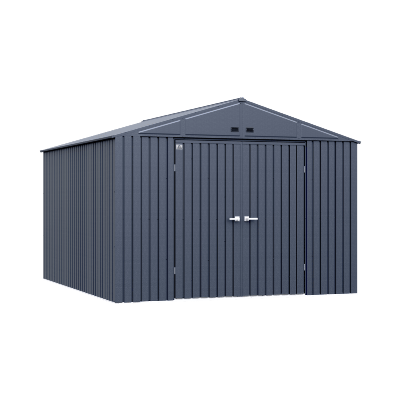 Arrow Elite 10x12 Steel Storage Shed - Anthracite (EG1012AN)
