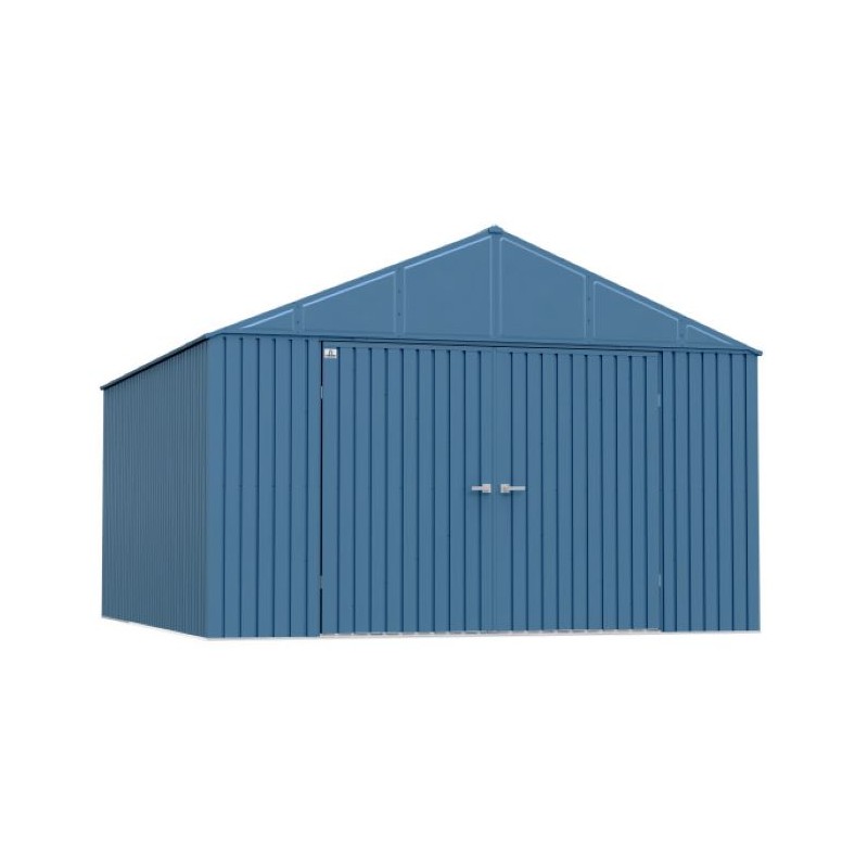 Arrow Elite 12x14 Steel Storage Shed- Blue Grey (EG1214BG)