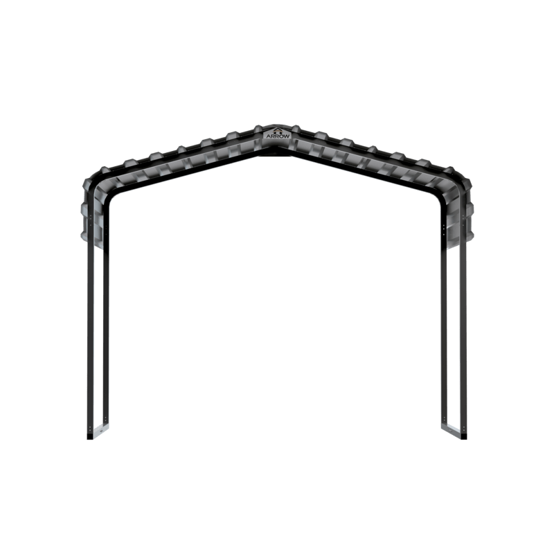 Arrow Metal Canopy 10 X 6 X 7 Ft. Eggshell (CPH100607DS) - Image 3