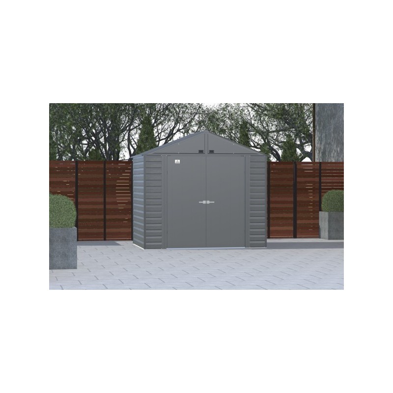 Arrow Select 8x6 Steel Storage Shed Kit - Charcoal (SCG86CC) - Image 4