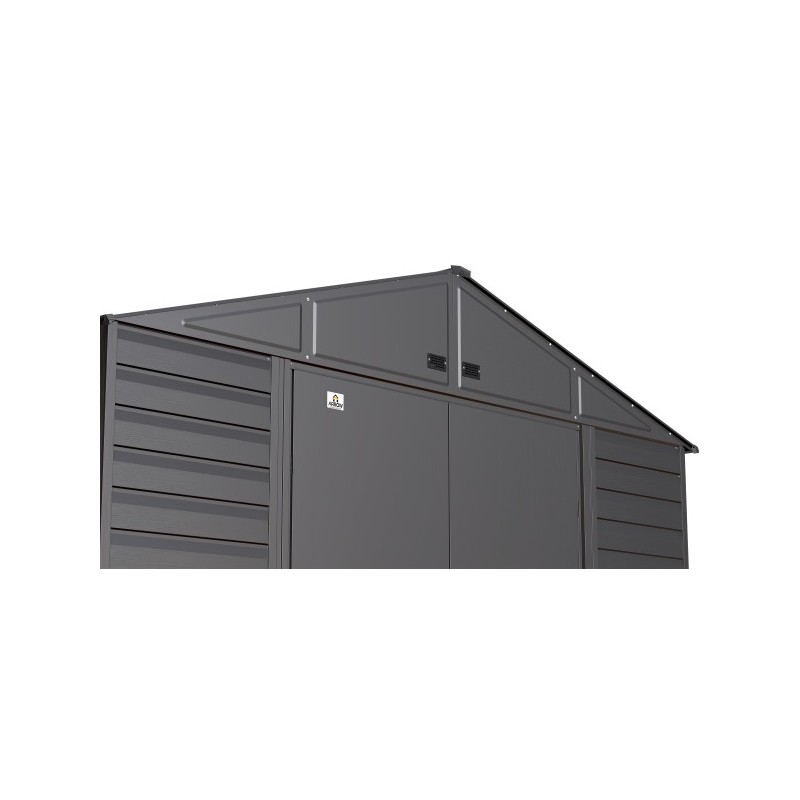 Arrow Select 8x6 Steel Storage Shed Kit - Charcoal (SCG86CC) - Image 5