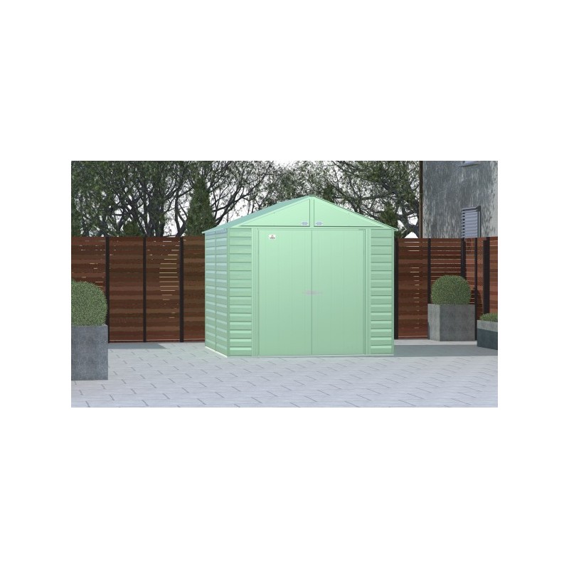Arrow Select 8x8 Steel Storage Shed Kit - Sage Green (SCG88SG) - Image 4
