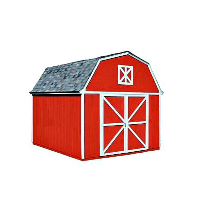 Handy Home Berkley 10x10 Wood Storage Shed W/ Floor - Barn Style (18420-8) - Image 3