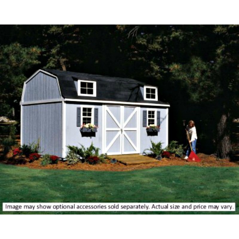 Handy Home Berkley 10x16 Wood Storage Shed W/ Floor - Barn Style (18515-1) - Image 3