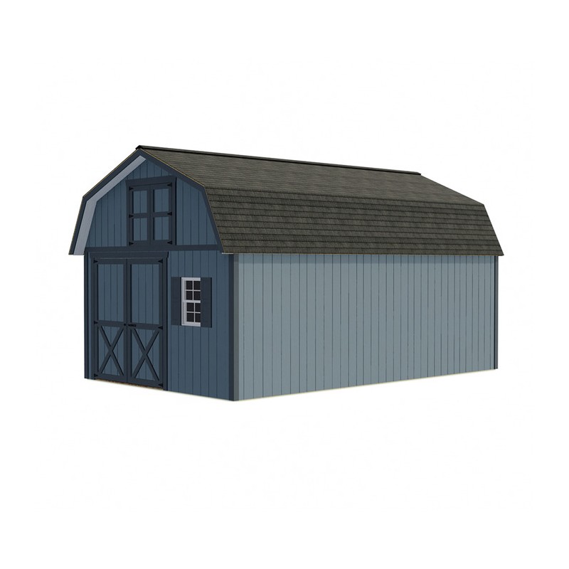 Best Barns Millcreek 12x20 Wood Storage Shed Kit - ALL Pre-Cut (Millcreek_1220)