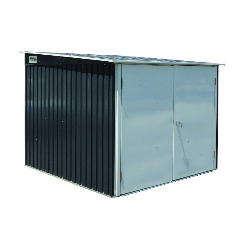 Duramax 6x6 Bicycle Metal Shed - Anthracite W/ White (73051) - Image 7