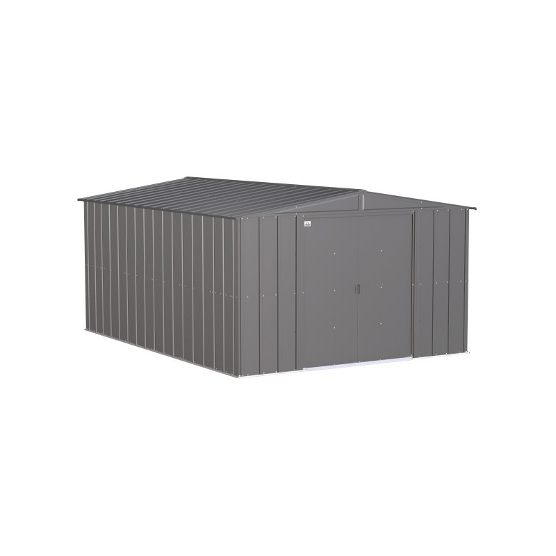 Arrow Classic 10x14 Steel Storage Shed Kit - Charcoal (CLG1014CC)