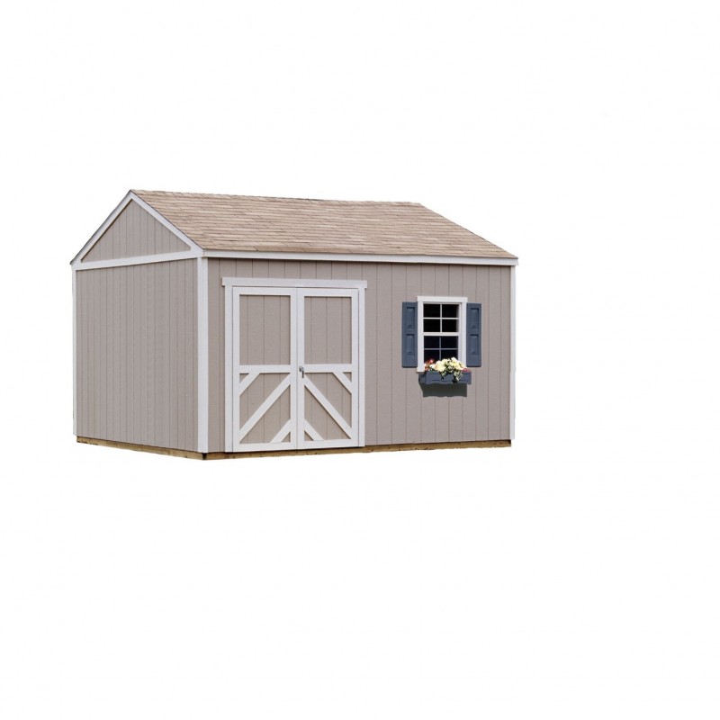 Handy Home Columbia 12x24 Wood Storage Shed w/ Flexible Door locations - Floor Included (18223-5) - Image 3