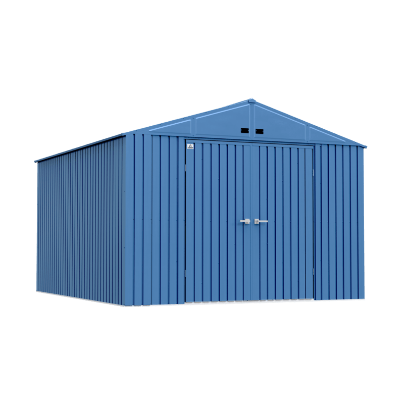 Arrow Elite 10x14 Steel Storage Shed - Blue Grey (EG1014BG)