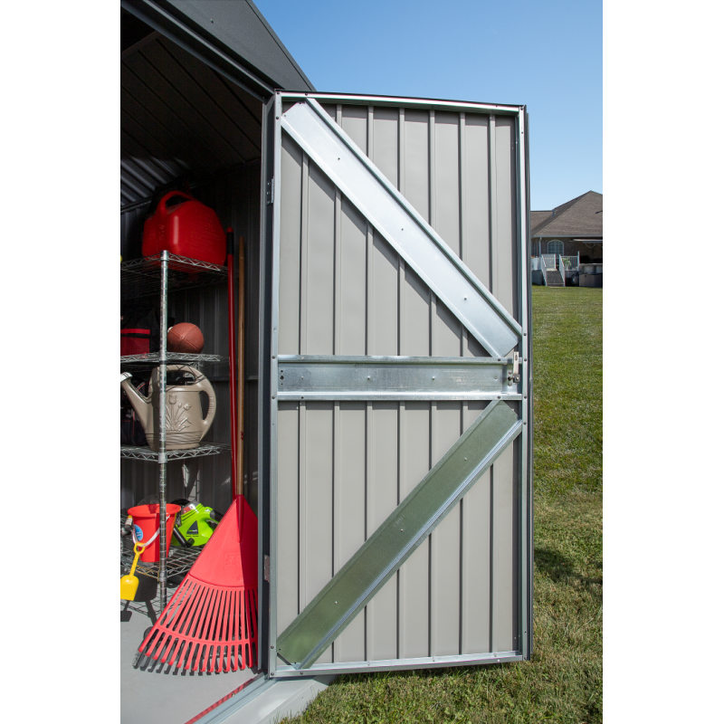 Arrow Elite 12x16 Steel Storage Shed Kit - Anthracite (EG1216AN) - Image 4