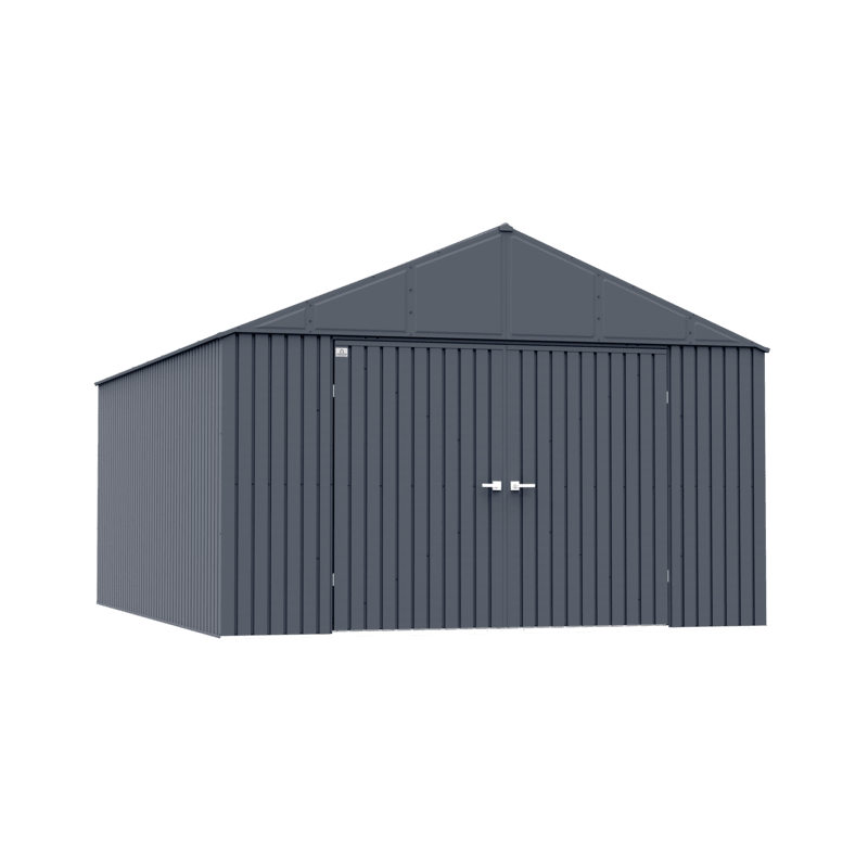 Arrow Elite 12x16 Steel Storage Shed Kit - Anthracite (EG1216AN)