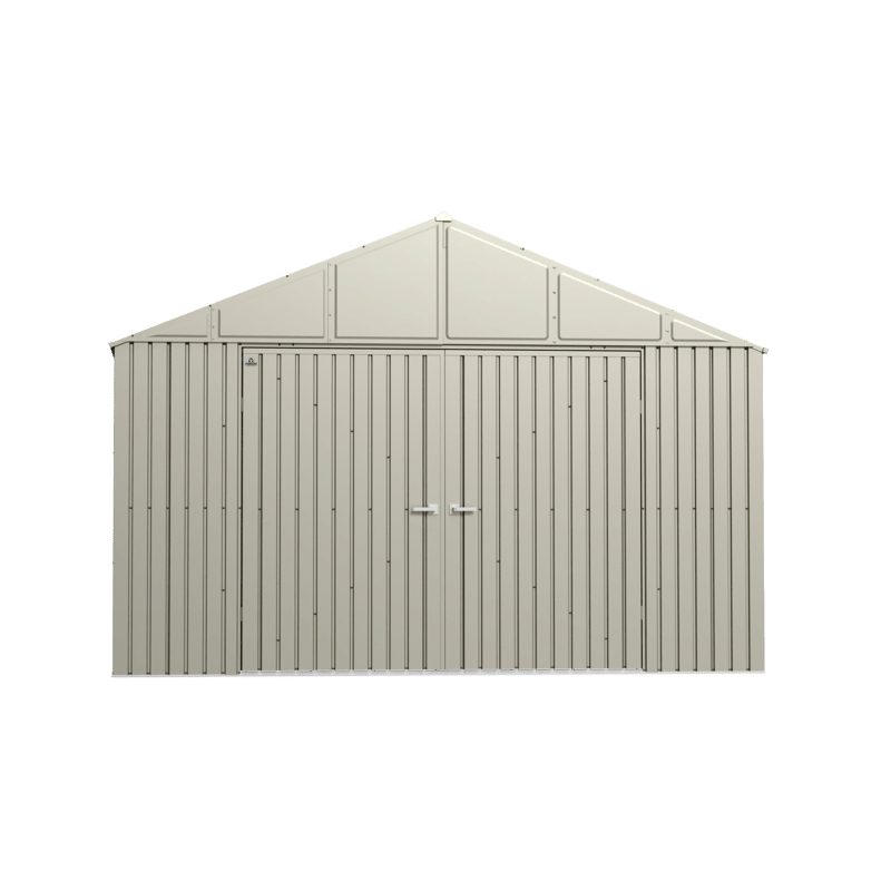 Arrow Elite 14x14 Steel Storage Shed - Cool Grey (EG1414CG) - Image 3