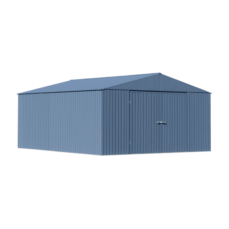 Arrow Elite 14x16 Steel Storage Shed - Blue Grey (EG1416BG)