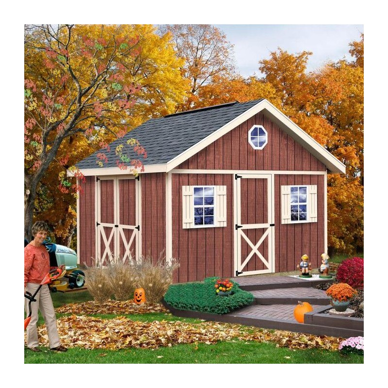 Best Barns Fairview 12x16 Wood Storage Shed Kit - ALL Pre-Cut (Fairview_1216) - Image 3