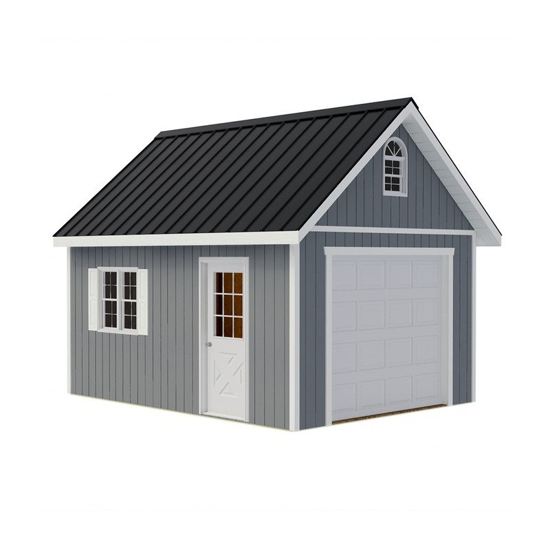 Best Barns Glenwood 12x16 Wood Storage Garage Kit (Glenwood_1216)
