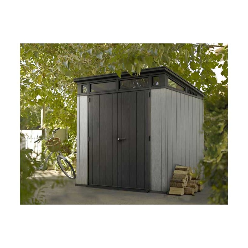 Keter Artisan 7x7 Outdoor Storage Shed Kit - Grey (235425) - Image 7