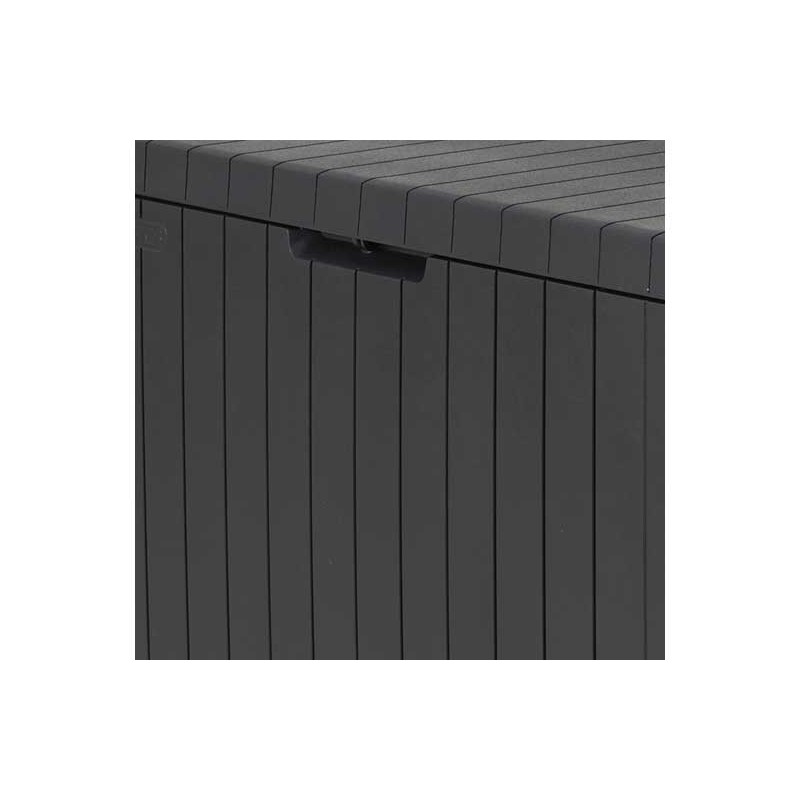 Keter City Box 30 Gallon Deck Box- Graphite (251987) - Image 5