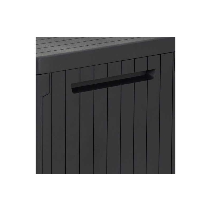 Keter City Box 30 Gallon Deck Box- Graphite (251987) - Image 6