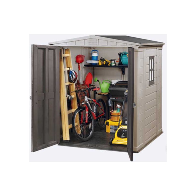 Keter Factor 6x6 Storage Shed - Brown (213562) - Image 3